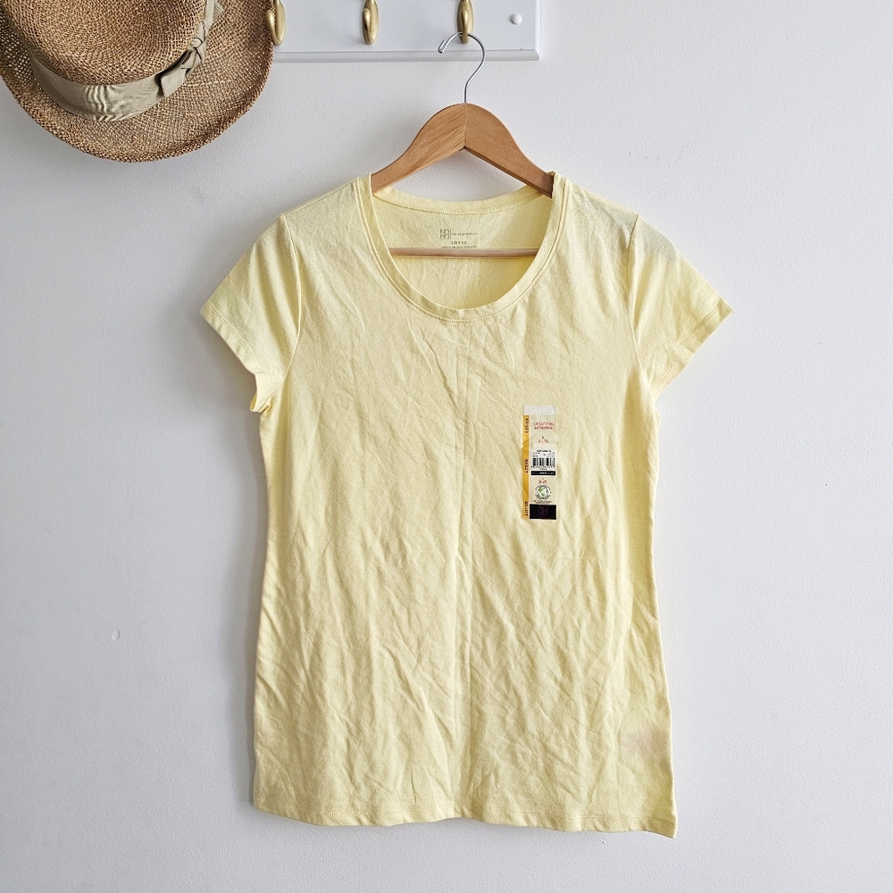 NOBO No Boundaries Yellow Short Sleeve Tee L (11–13) NWT